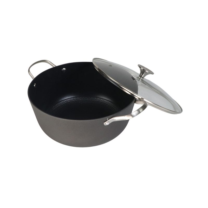 Enamel Vegetable Oil Seasoned Cast Iron Deep Casserole - Image 4