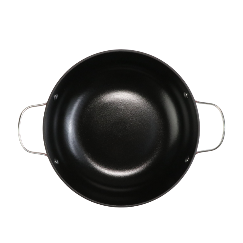 Majolica enameled cast iron Shallow Casserole - Image 2