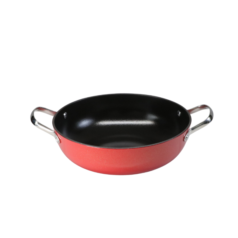 Majolica enameled cast iron Shallow Casserole - Image 4