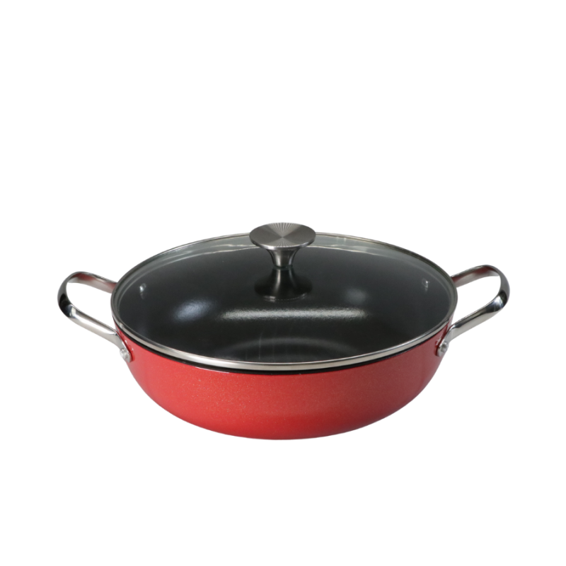 Majolica enameled cast iron Shallow Casserole - Image 5