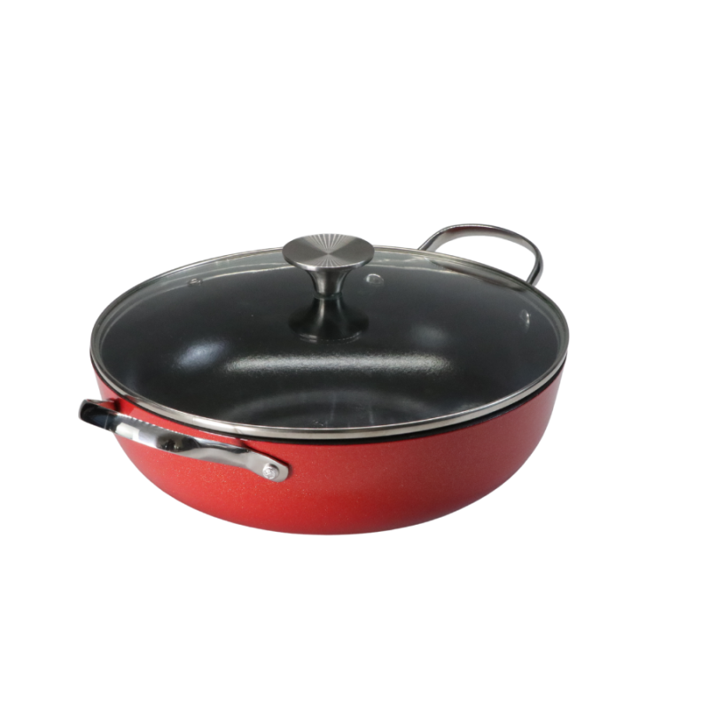 Majolica enameled cast iron Shallow Casserole - Image 6