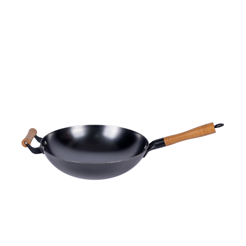 Classic nitriding cast iron wok （Round bottom) - Image 2