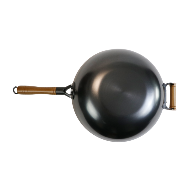 Classic nitriding cast iron wok （Flat bottom) - Image 7