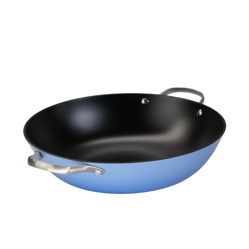 Enamel & Pre-seasoned cast iron shallow casserole - Image 5