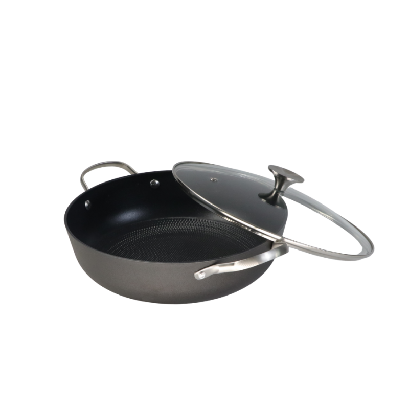 Low-fat texture enamel nonstick cast iron Shallow Casserole - Image 3