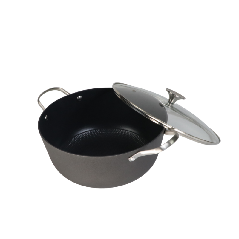 Low-fat texture enamel nonstick cast iron Deep Casserole - Image 4