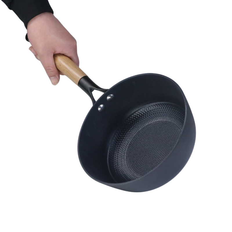 Low-fat texture enamel nonstick cast iron Saucepan - Image 4