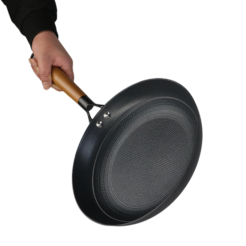 Low-fat texture enamel nonstick cast iron fry pan - Image 6