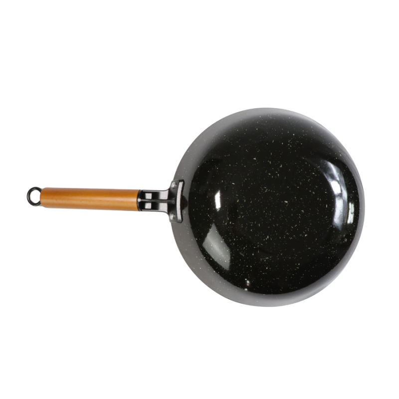 Marble Enamel Cast Iron Wok - Image 8