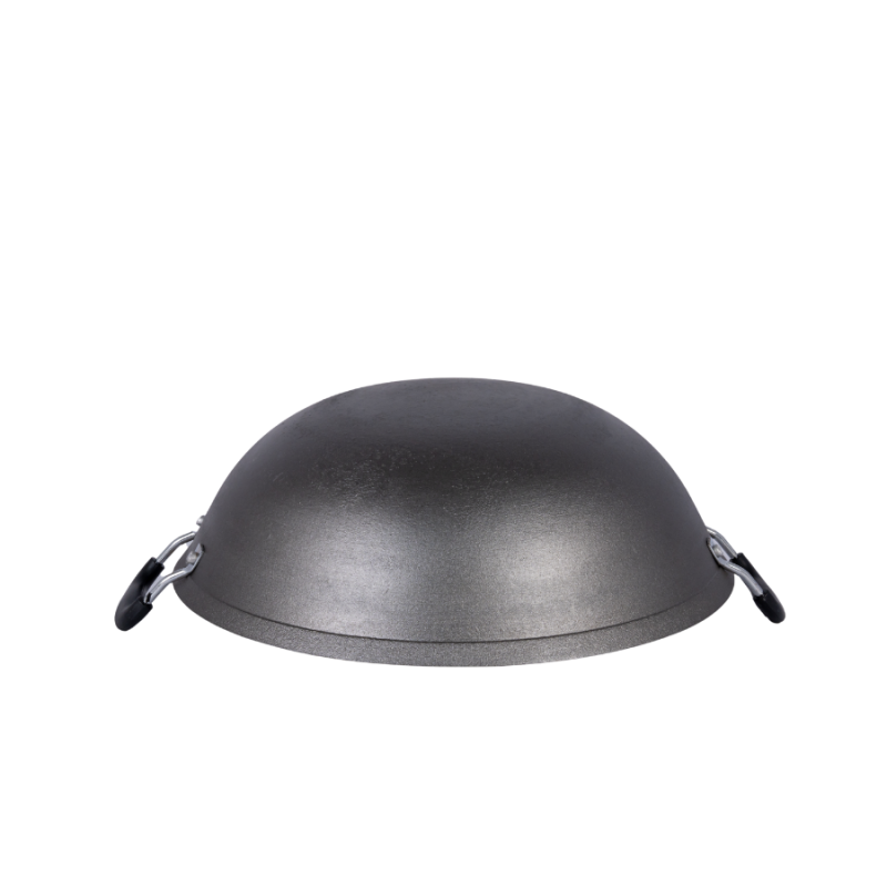Single-side polished wok (round bottom& double handles) - Image 6