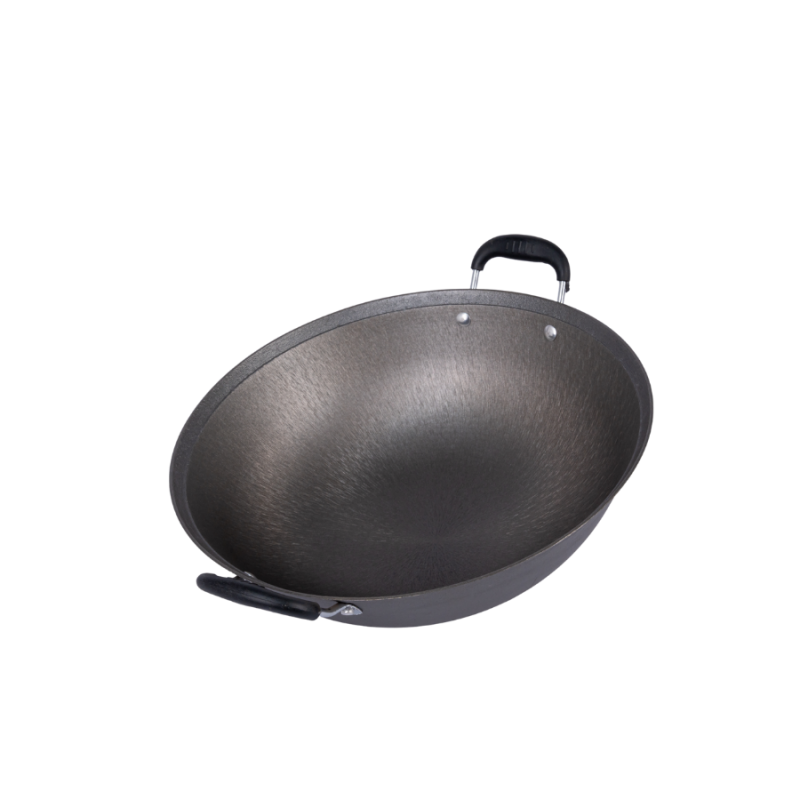 Single-side polished wok (round bottom& double handles) - Image 7