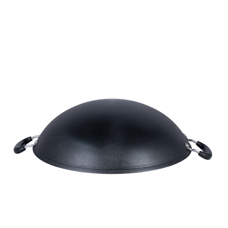 Oil pre-seasoned large cast iron wok - Image 4