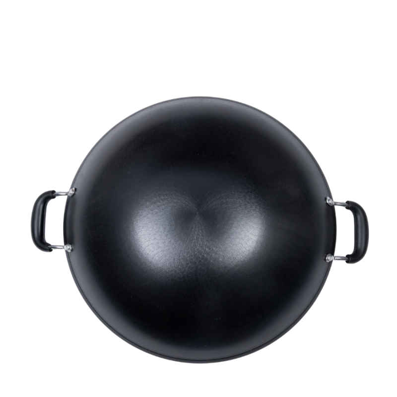 Oil pre-seasoned large cast iron wok - Image 6