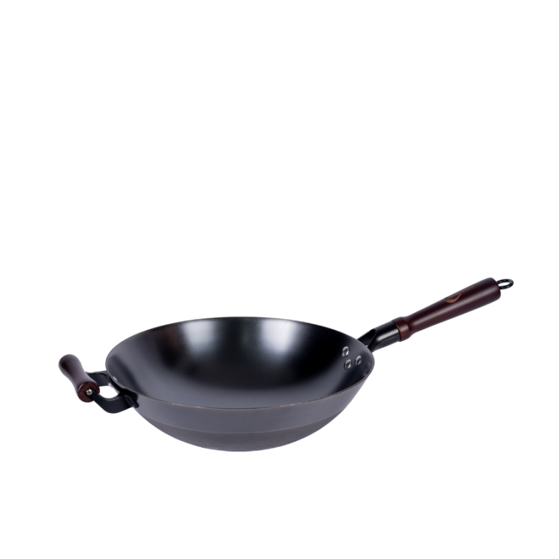 Stir-fry nitriding cast iron wok  （Round bottom) - Image 3