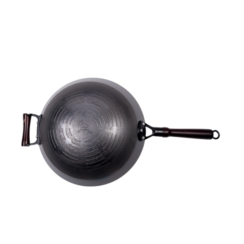 Stir-fry nitriding cast iron wok  （Round bottom) - Image 7