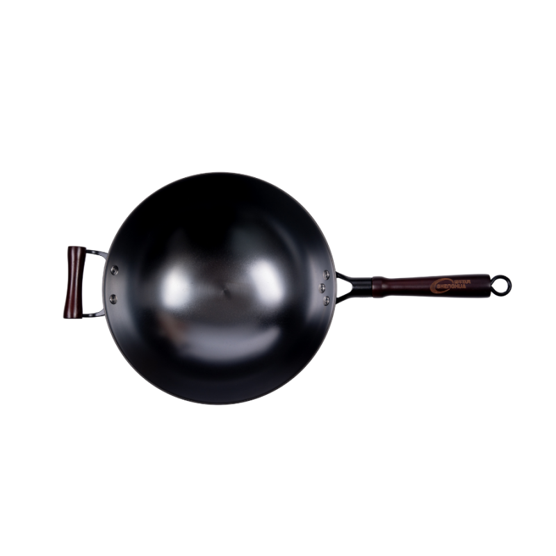 Stir-fry nitriding cast iron wok  （Round bottom) - Image 8