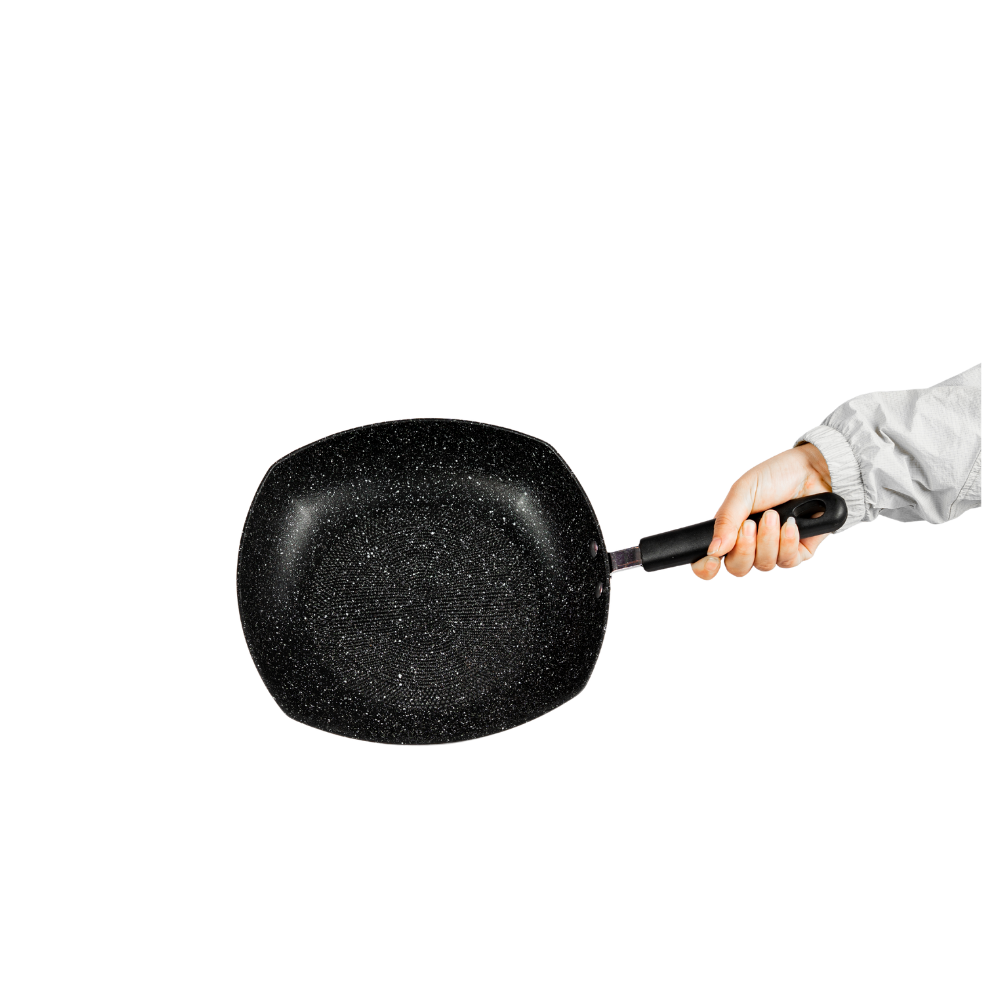 Marble nonstick cast iron square frying pan - Image 6