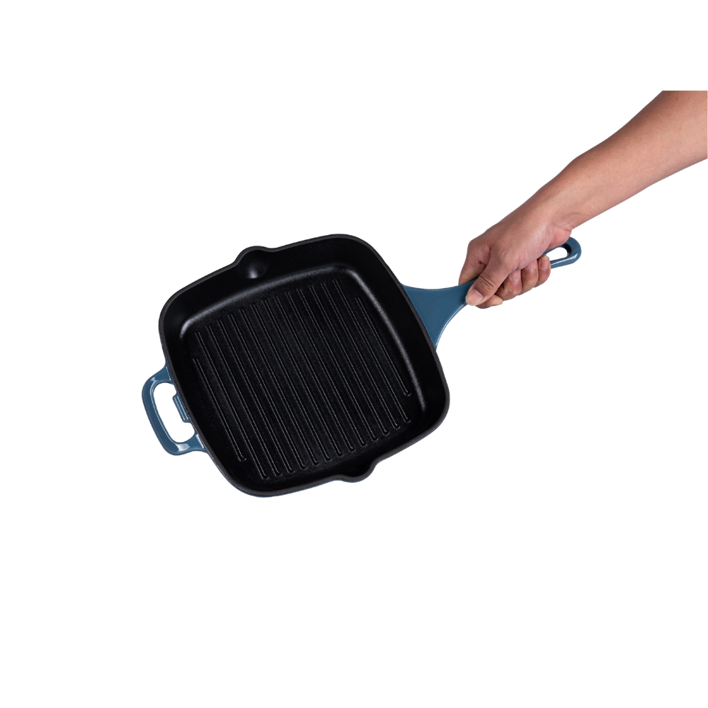 Traditional enameled cast iron grill pan - Image 5