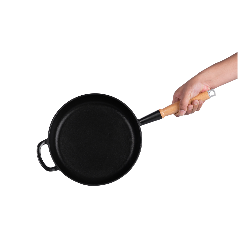 Traditional enameled cast iron skillet - Image 5