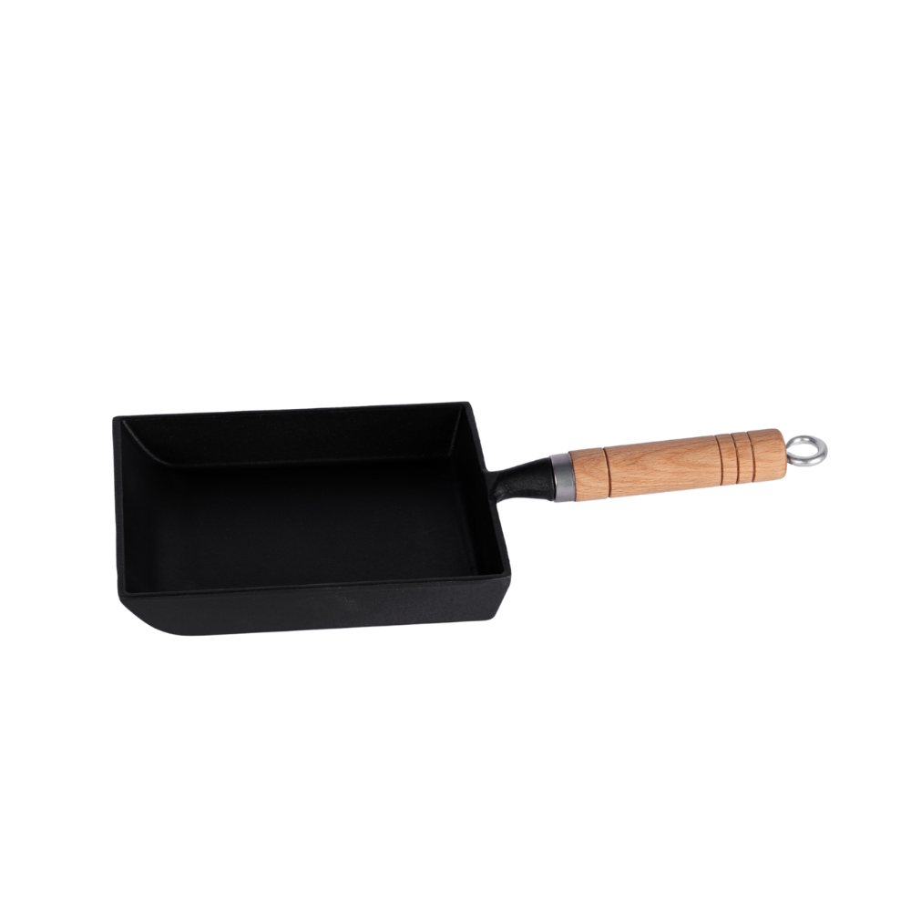 Traditional enameled cast iron skillet