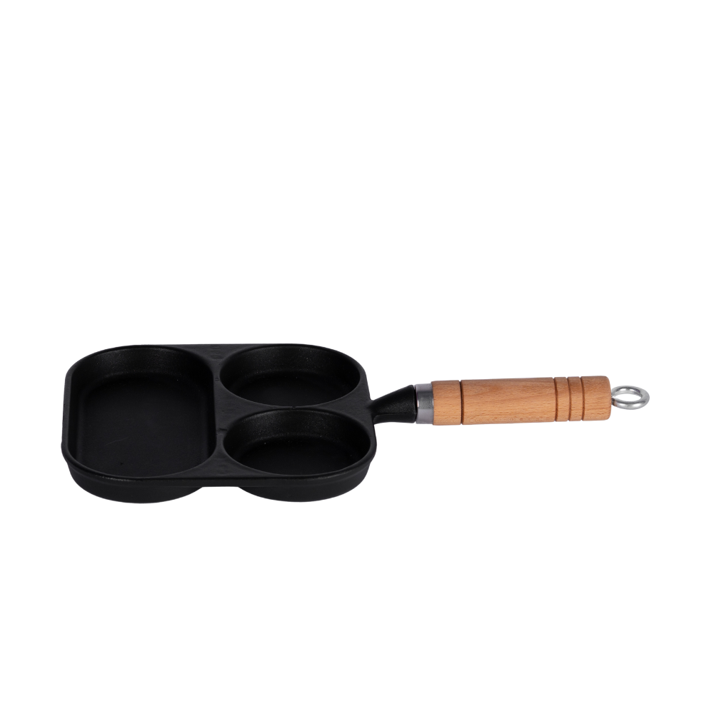 Traditional enameled cast iron skillet