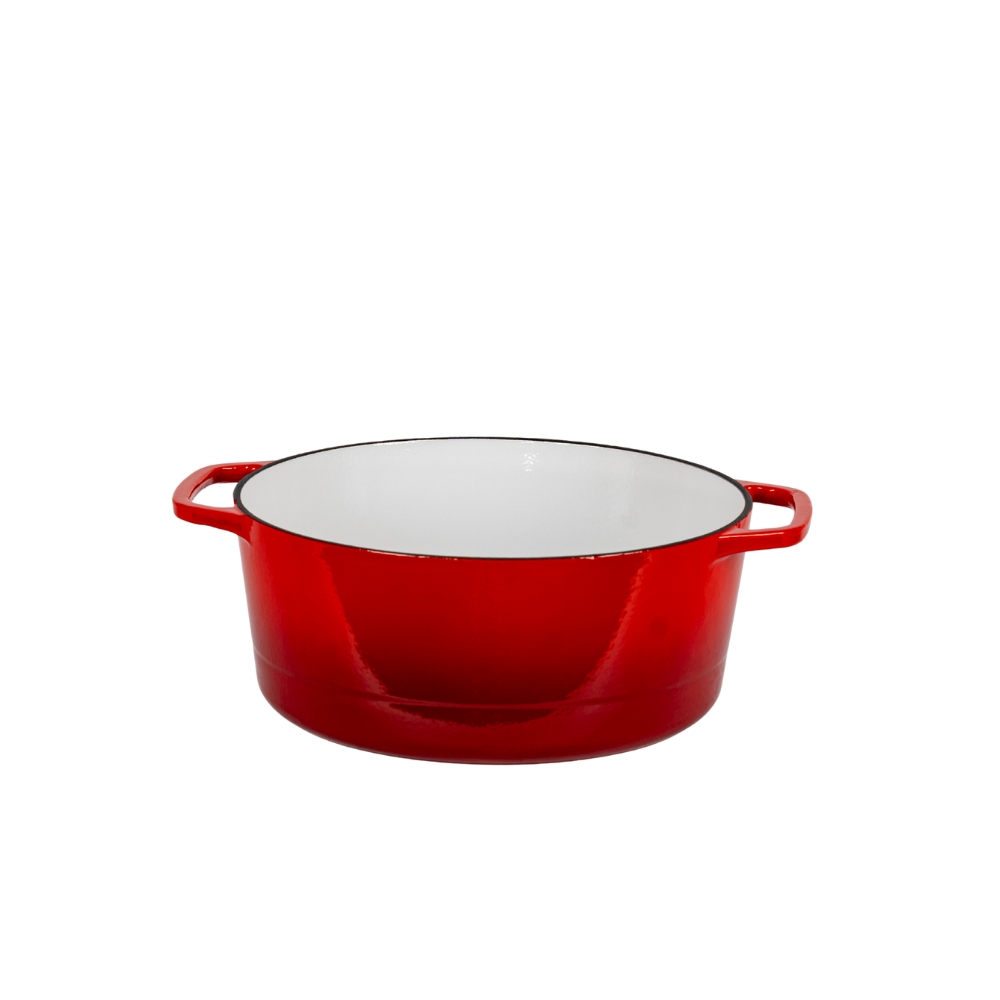 Traditional enameled cast iron deep casserole - Image 3