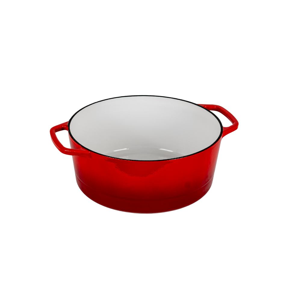 Traditional enameled cast iron deep casserole - Image 5