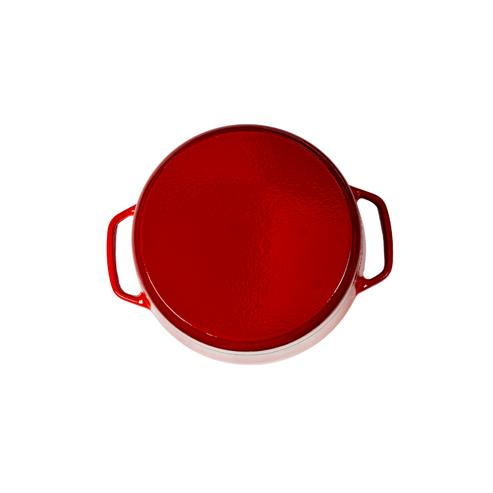 Traditional enameled cast iron deep casserole - Image 7