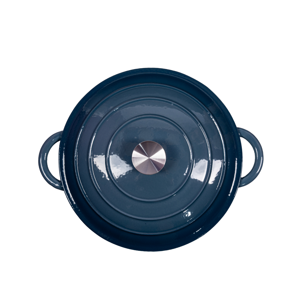 Traditional enameled cast iron shallow casserole - Image 7