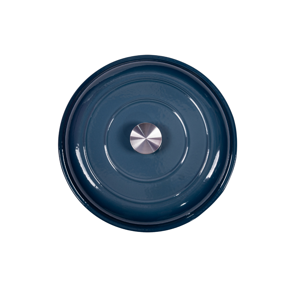 Traditional enameled cast iron shallow casserole - Image 9