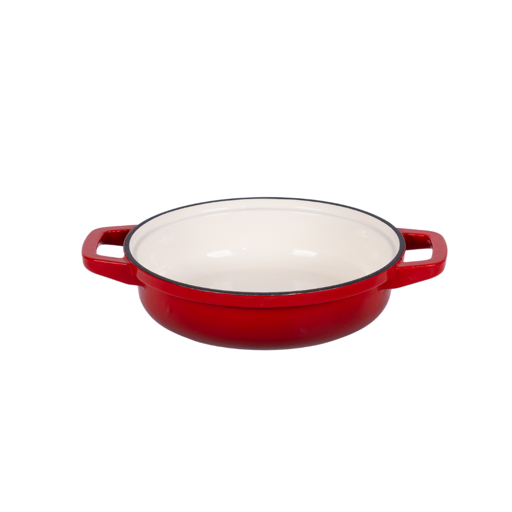 Traditional enameled cast iron shallow casserole - Image 3